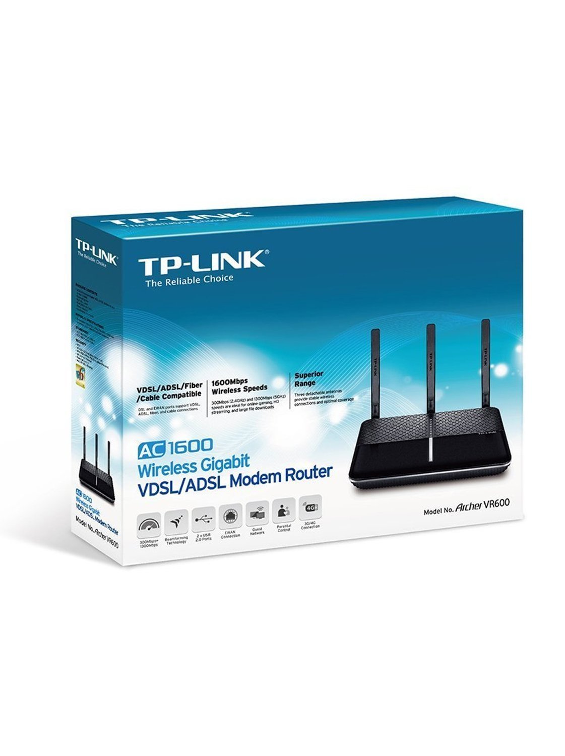 TP-LINK - Modem routeur sans fil VDSL/ADSL WiFi