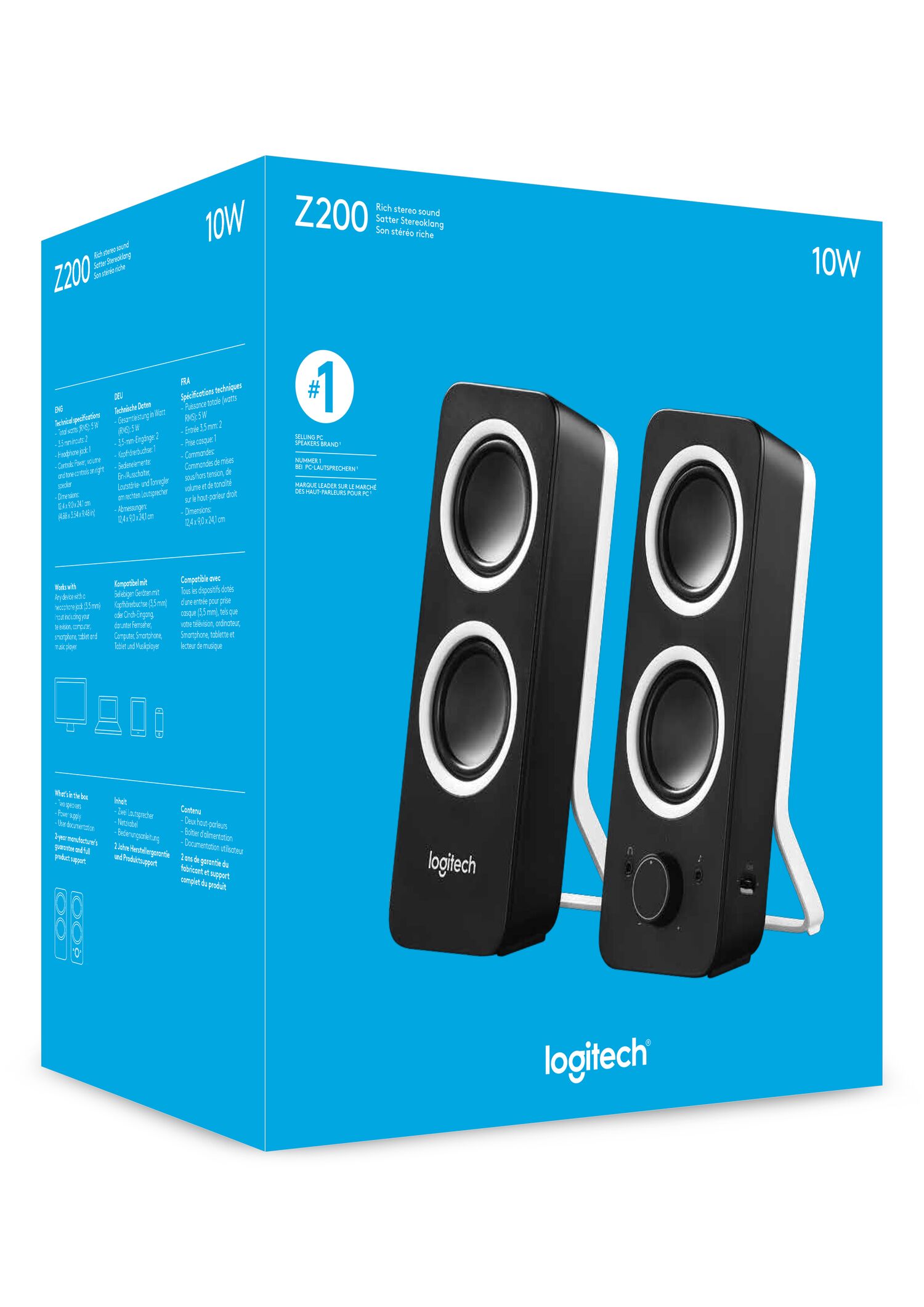 logitech pc speakers z200