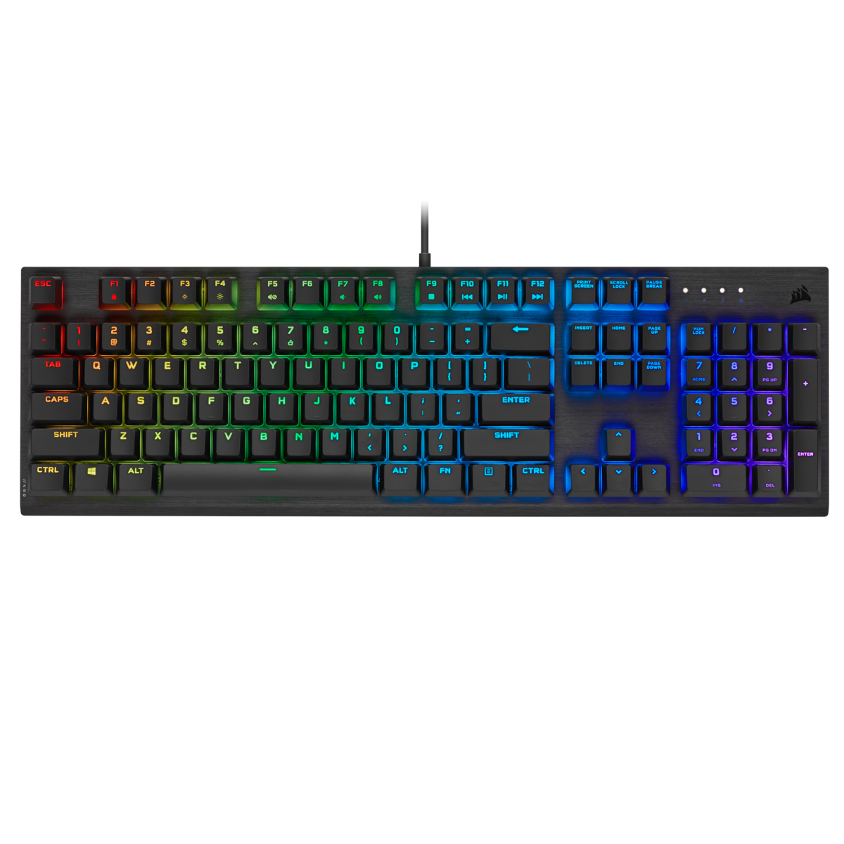 gaming keyboard with multimedia keys