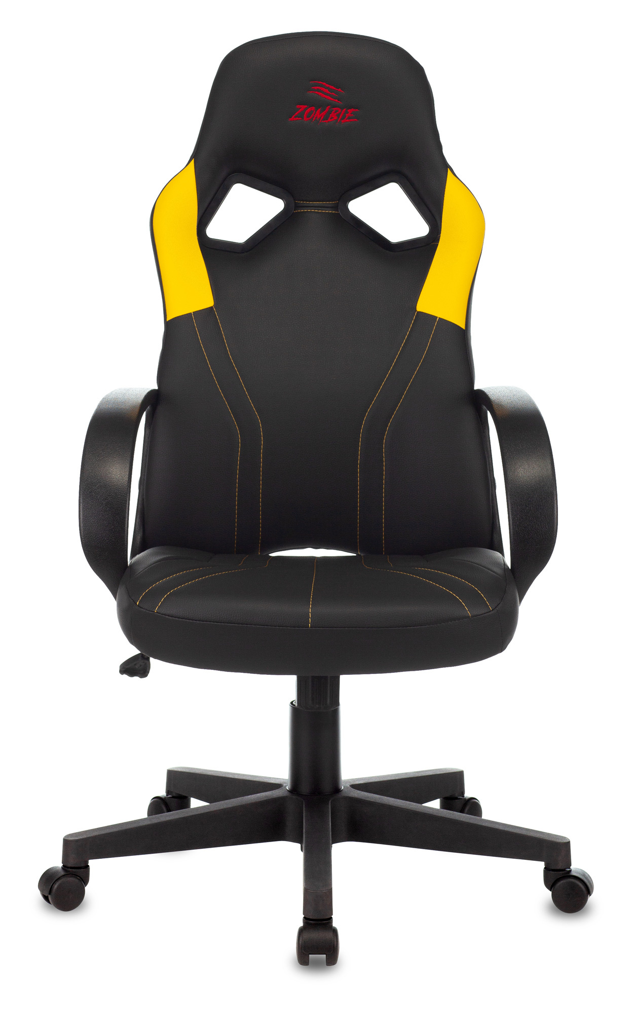 black yellow gaming chair