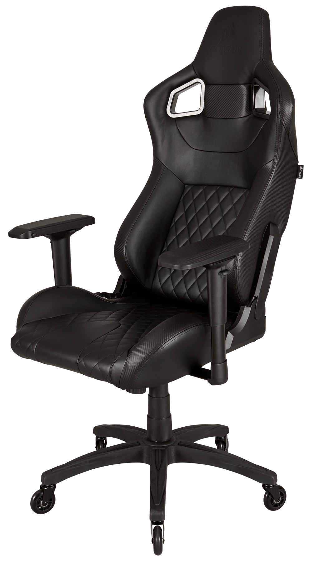 black racing gaming chair