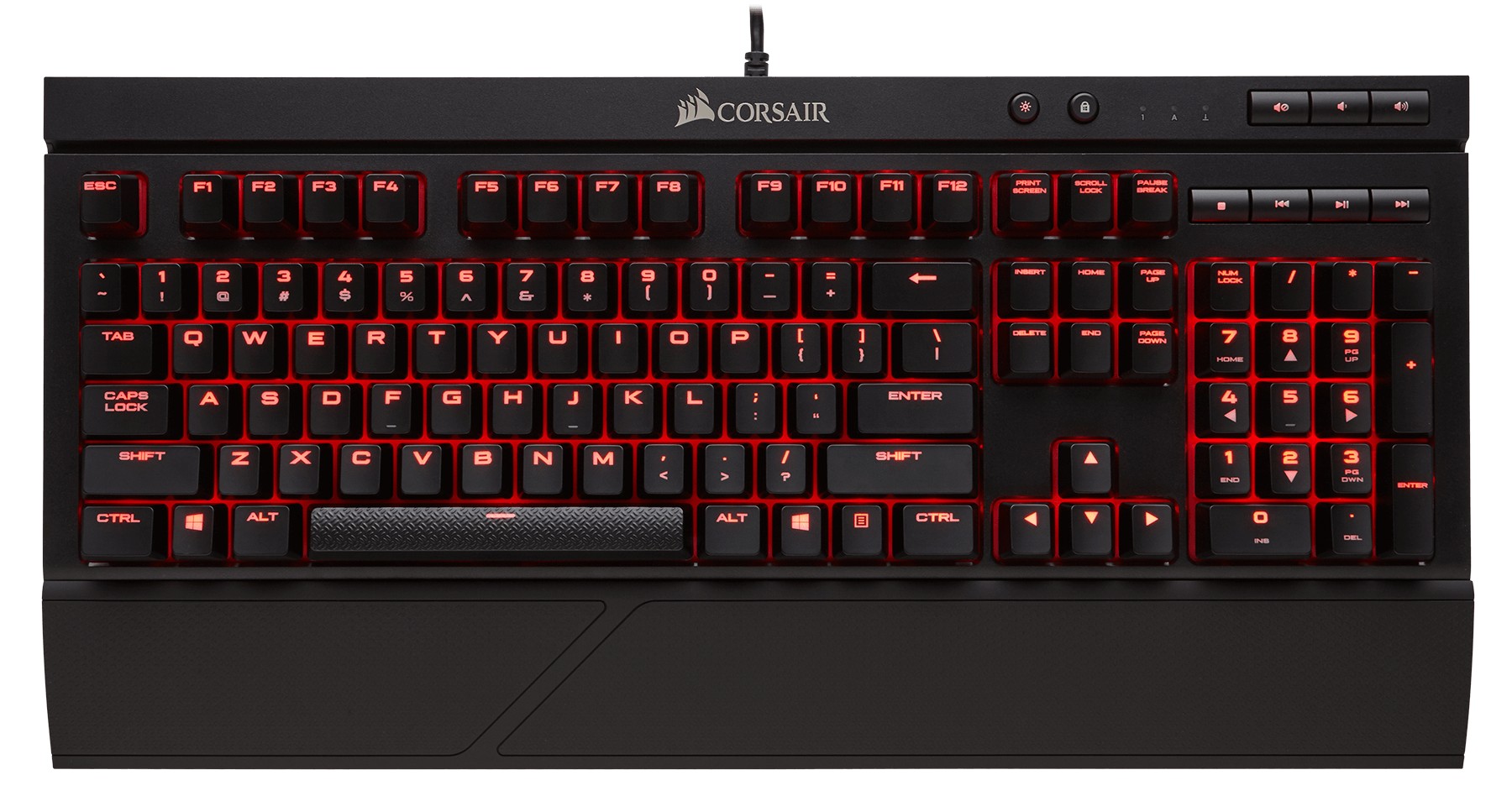 corsair k68 mechanical gaming keyboard rgb led cherry mx red